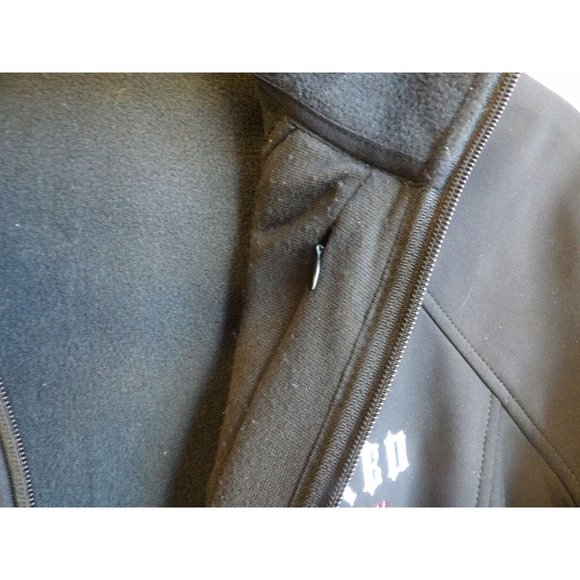 Ultraclub Custom Embroidered Black All Weather Jacket Sz L - Picture 9 of 12